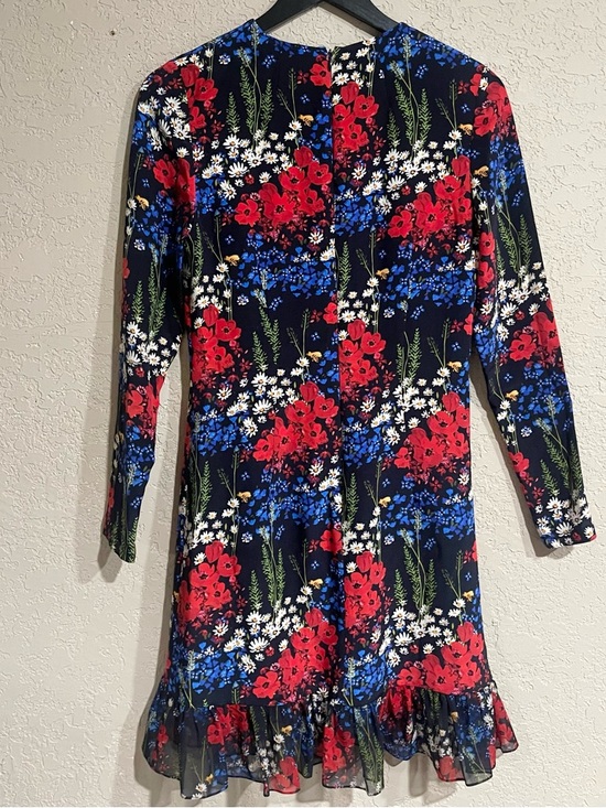 Mother Of Pearl | Silk Floral Mini Dress - Picture 7 of 8